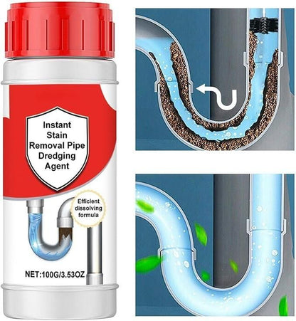 Instant Stain Removal Pipe Dredge Agent 100gm (Pack of 1)